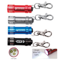 Mini Turbo 3 LED Aluminum Keychain Keylight w/ Lobster Clip